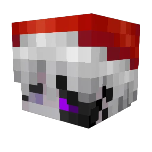 Desteruct Minecraft avatar head, 3D render