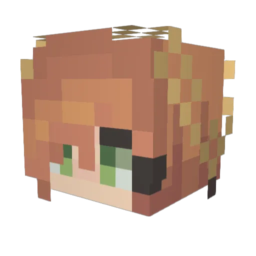 Destina983 Minecraft avatar head, 3D render
