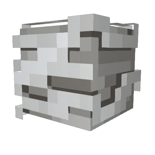 Destinous Minecraft avatar head, 3D render