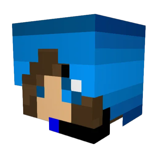 DestinyBolty Minecraft avatar head, 3D render