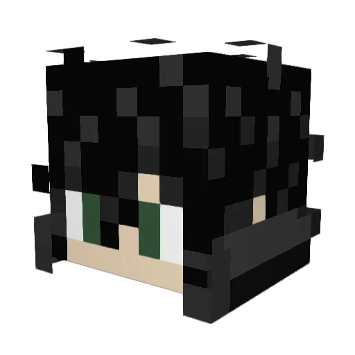 DestinyPirate Minecraft avatar head, 3D render