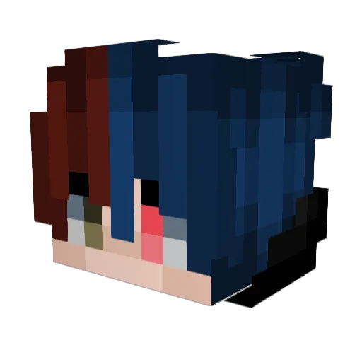 Destole Minecraft avatar head, 3D render