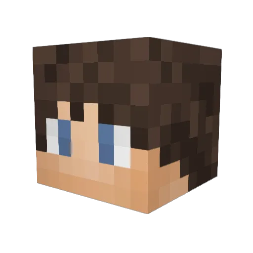 Destrenn Minecraft avatar head, 3D render