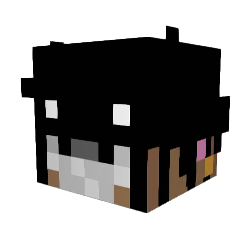 Destridax Minecraft avatar head, 3D render