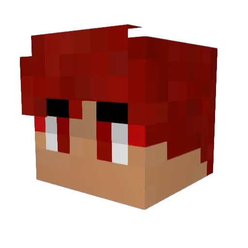 Destrik_D Minecraft avatar head, 3D render