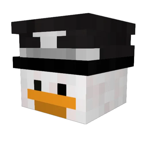 DestroM24 Minecraft avatar head, 3D render