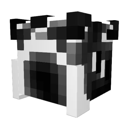 Destrody Minecraft avatar head, 3D render
