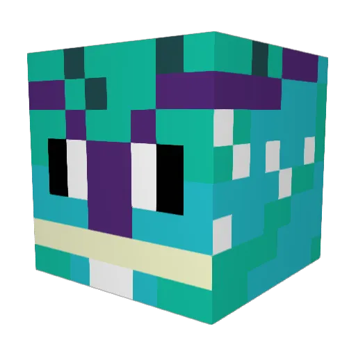 Destroy1209 Minecraft avatar head, 3D render