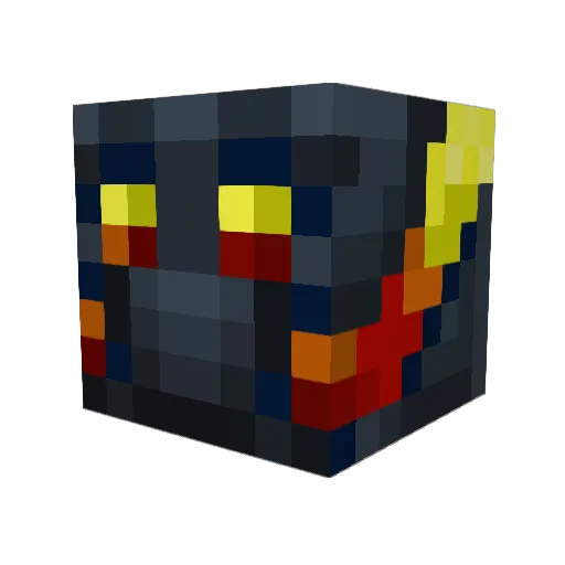 Destroya11 Minecraft avatar head, 3D render