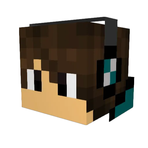 Destroyah8 Minecraft avatar head, 3D render