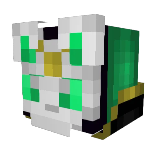 DestroyanX Minecraft avatar head, 3D render