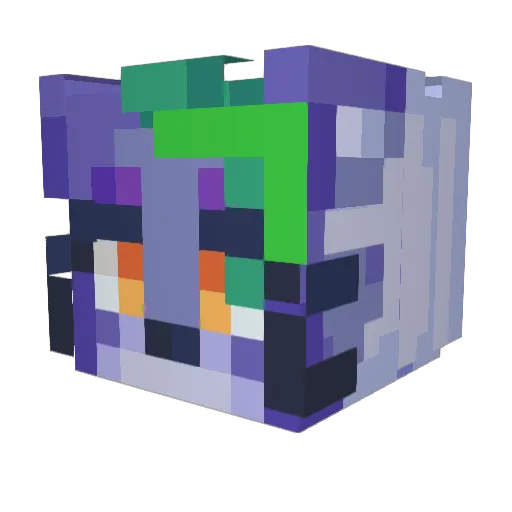 Destroyer17625 Minecraft avatar head, 3D render