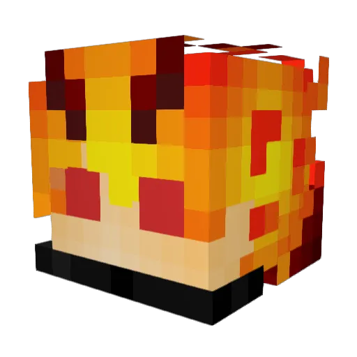Destroyer260_ Minecraft avatar head, 3D render