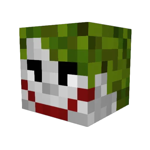 Destroyer7890 Minecraft avatar head, 3D render