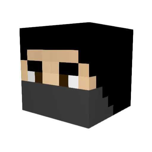 DestroyerDomeMC Minecraft avatar head, 3D render