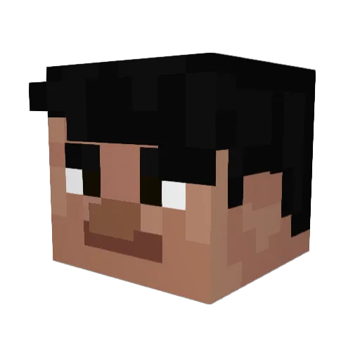 DestroyerGame Minecraft avatar head, 3D render