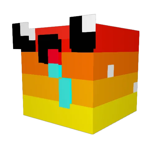 DestroyerI Minecraft avatar head, 3D render