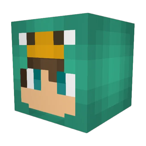 DestroyerJP09 Minecraft avatar head, 3D render