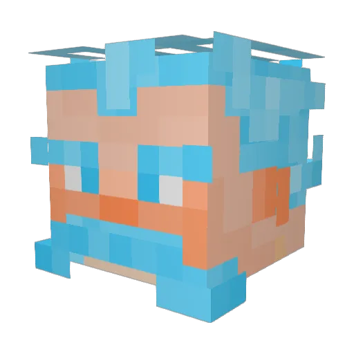 DestroyerMC Minecraft avatar head, 3D render