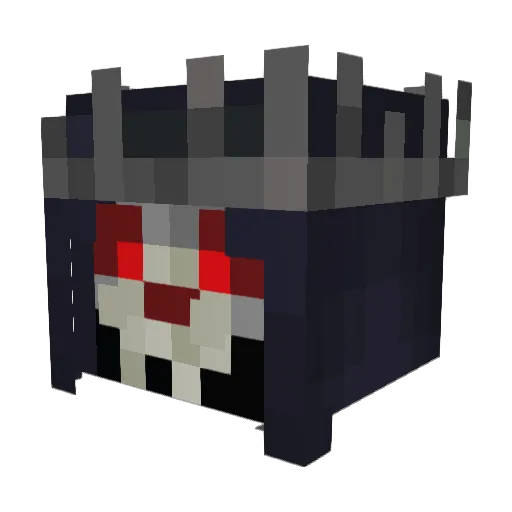 Destroyergun Minecraft avatar head, 3D render