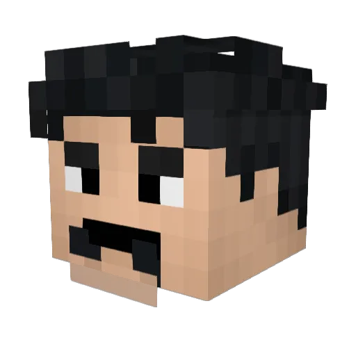 Destroyerpaz Minecraft avatar head, 3D render