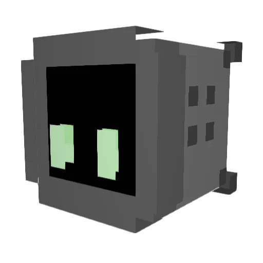 Destroyertrex Minecraft avatar head, 3D render