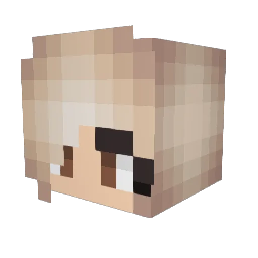 DestrozaPanochas Minecraft avatar head, 3D render