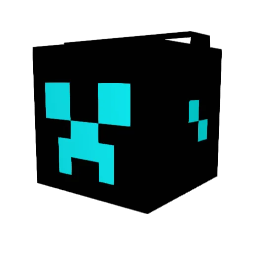 Destruction1o Minecraft avatar head, 3D render