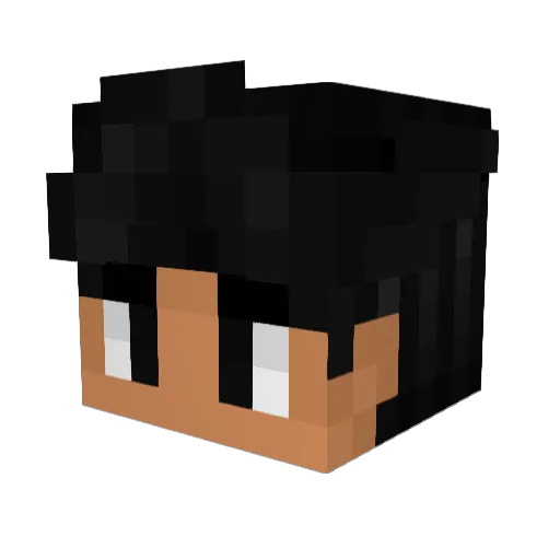 Destruction360 Minecraft avatar head, 3D render
