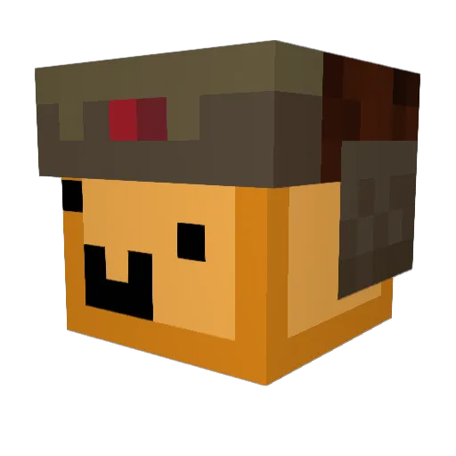 DestructiveEmily Minecraft avatar head, 3D render