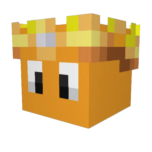 Destructivity_ Minecraft avatar head, 3D render