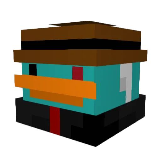 Destructo79 Minecraft avatar head, 3D render