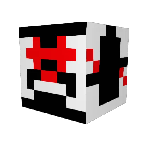 DestructoMachine Minecraft avatar head, 3D render