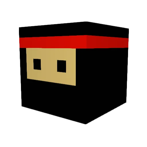 Destructor_BR Minecraft avatar head, 3D render