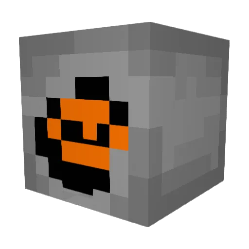 Destrunger Minecraft avatar head, 3D render