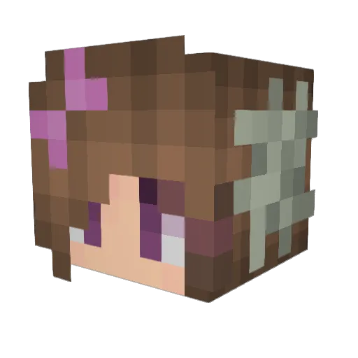 Destrunix Minecraft avatar head, 3D render
