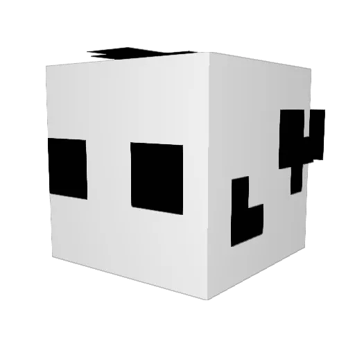 Desttroy Minecraft avatar head, 3D render