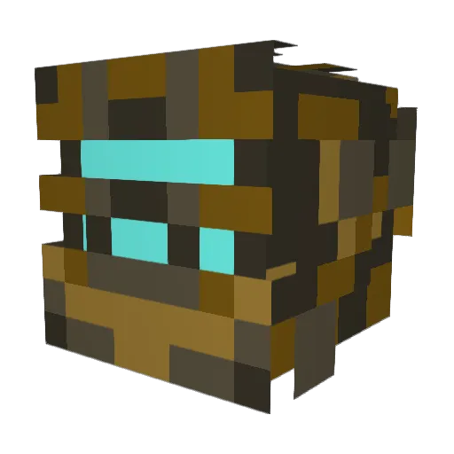 Desturbio Minecraft avatar head, 3D render