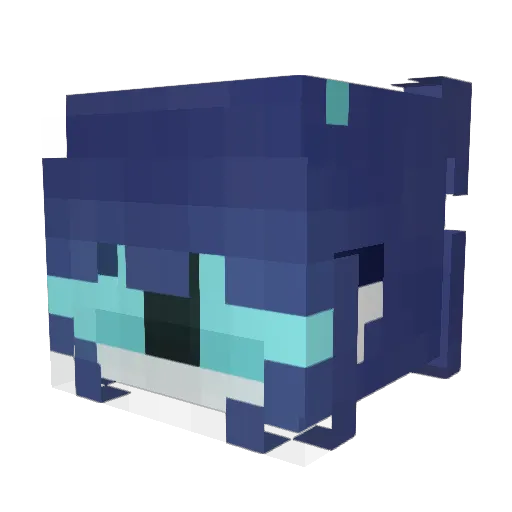 Destya Minecraft avatar head, 3D render