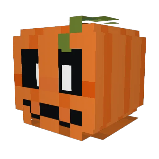 Desumasksu Minecraft avatar head, 3D render