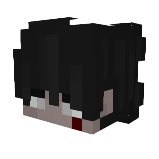 Desvfy Minecraft avatar head, 3D render