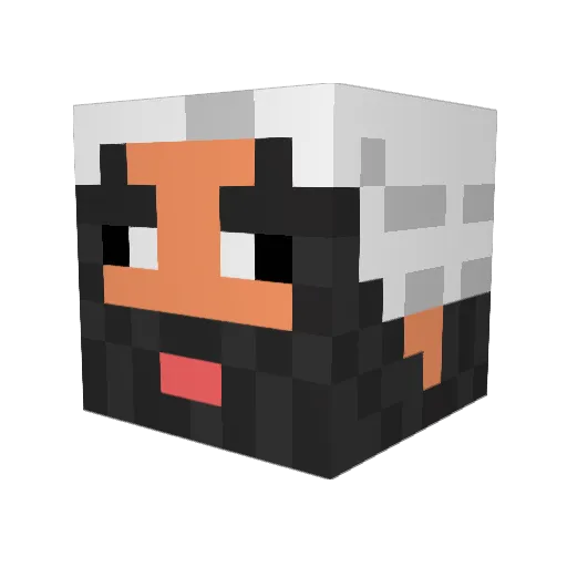 Deswes Minecraft avatar head, 3D render