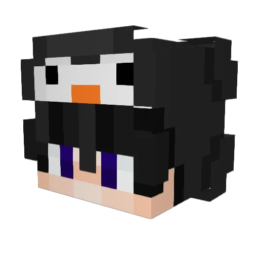 Desxoxox Minecraft avatar head, 3D render