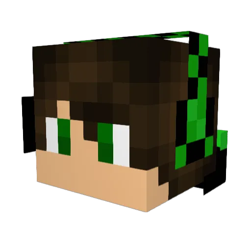 DesyncOnPeek Minecraft avatar head, 3D render