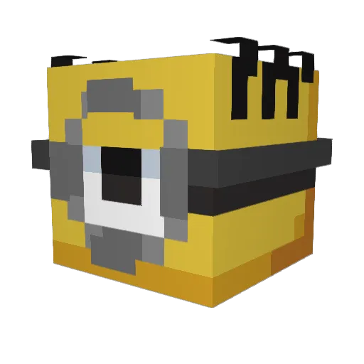 Desynki Minecraft avatar head, 3D render