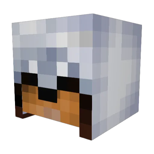 Deszolate Minecraft avatar head, 3D render