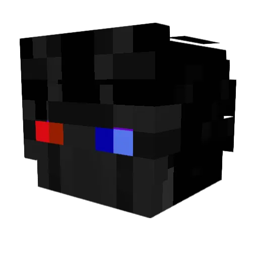 DetLopa Minecraft avatar head, 3D render