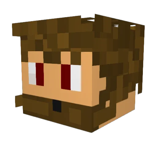 DetMigMarkus Minecraft avatar head, 3D render