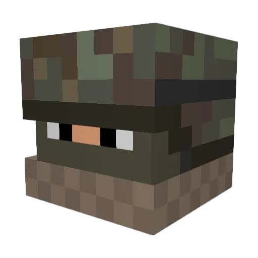 Detachable_Penis Minecraft avatar head, 3D render