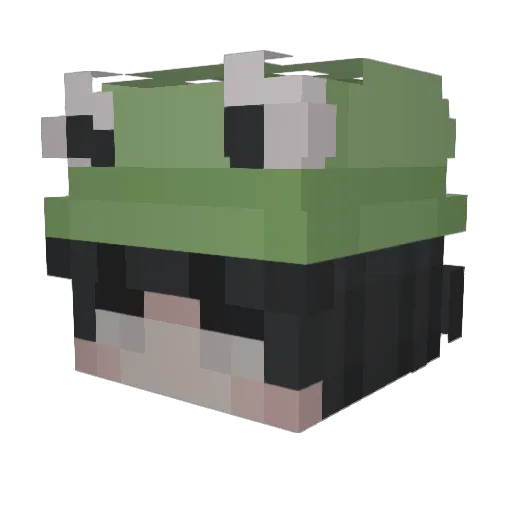 Detachedzcr Minecraft avatar head, 3D render